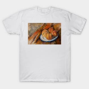 Four Peaches on a Plate by Paul Cezanne T-Shirt